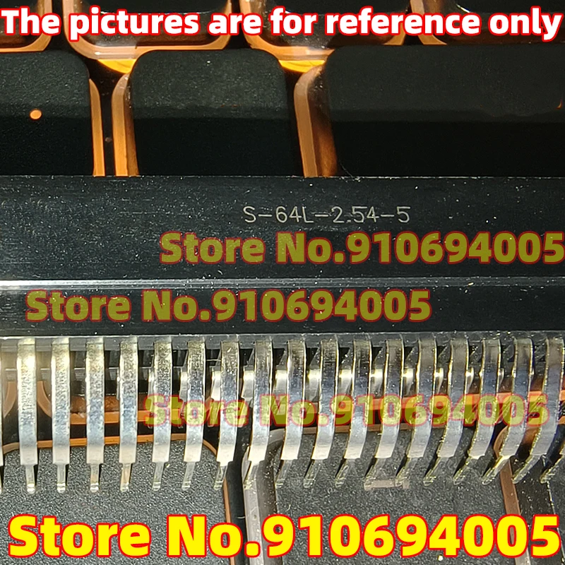 20/10/5PCS 100% New S-64L-2.54-5 64P Gold Finger Bend Pin Slot Bus Socket Environmentally Friendly 90 Degree Bend Pin