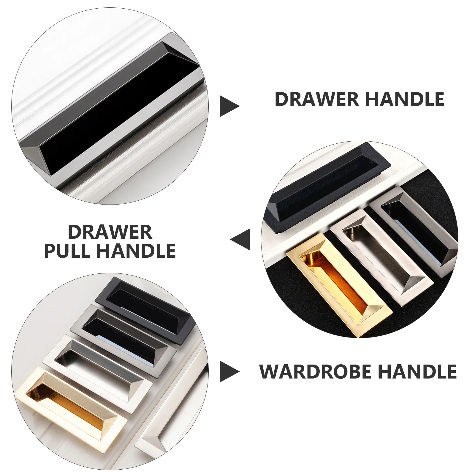 

5pcs Silver Knurled Recessed Finger Drawer Wardrobe H Inserts Replacement Invisible Cabinet Pull Furniture Hardware Aluminum