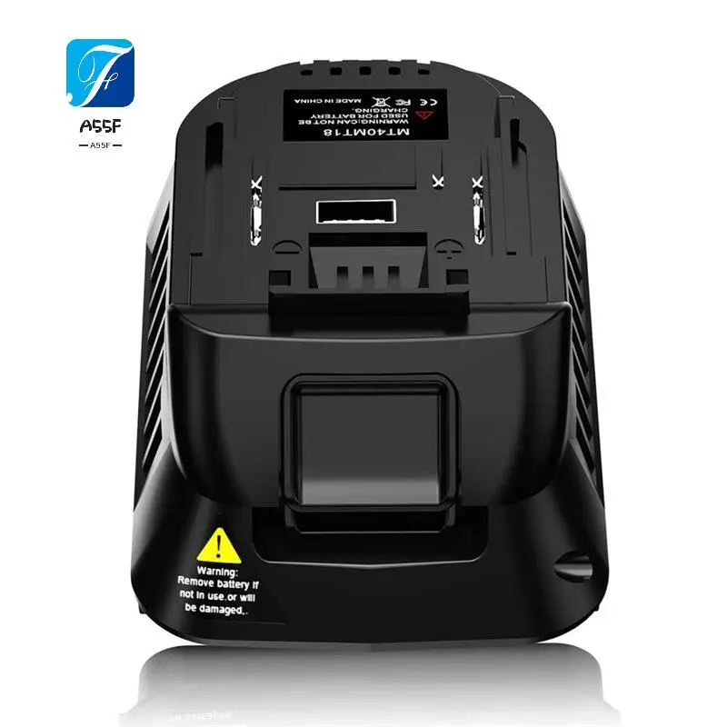 

A55F-Battery Adapter Converter For 40V Li- Battery Converting To For 18V Li- Battery Cordless Power Tool
