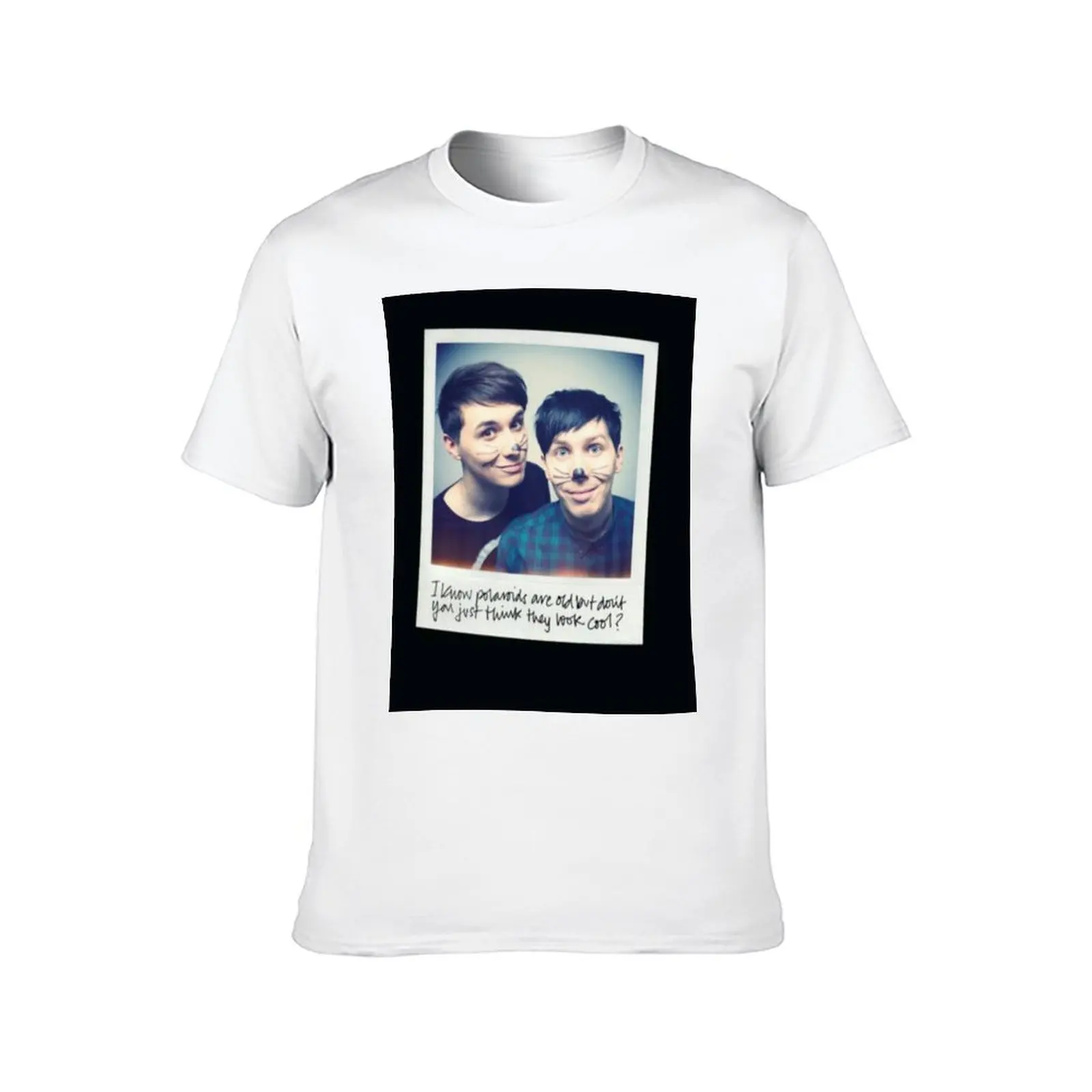 تي شيرت دان آند فيل تي شيرت للرجال بقصة ضيقة تي شيرت أنيمي