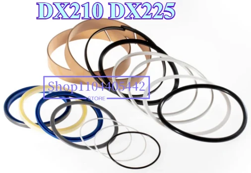 

Fits Doosan Excavator Parts Boom Arm Bucket Hydraulic Cylinder Oil Seal Repair Kit DX210 DX225 DX255
