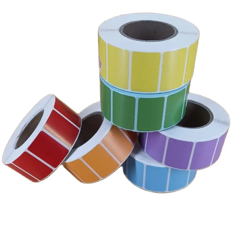 small colorful Direct Print Thermal Paper Sticker for BarCode SKU Label Price  in Roll 3x2cm