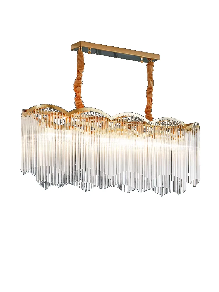 

Restaurant Modern Glass Ceiling Chandeliers LED Light Hanging Lamps for Ceiling Home Decor Lustres for Dining Room