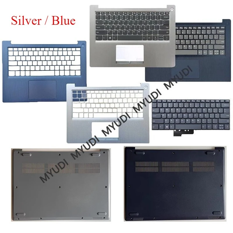 New For Lenovo IdeaPad 3 14ADA05 81W0 Keyboard 3-4IGL05 14ARE05 14IIL05 14IML05 14s 2020 Palmrest US Keyboard Bottom Case Silver