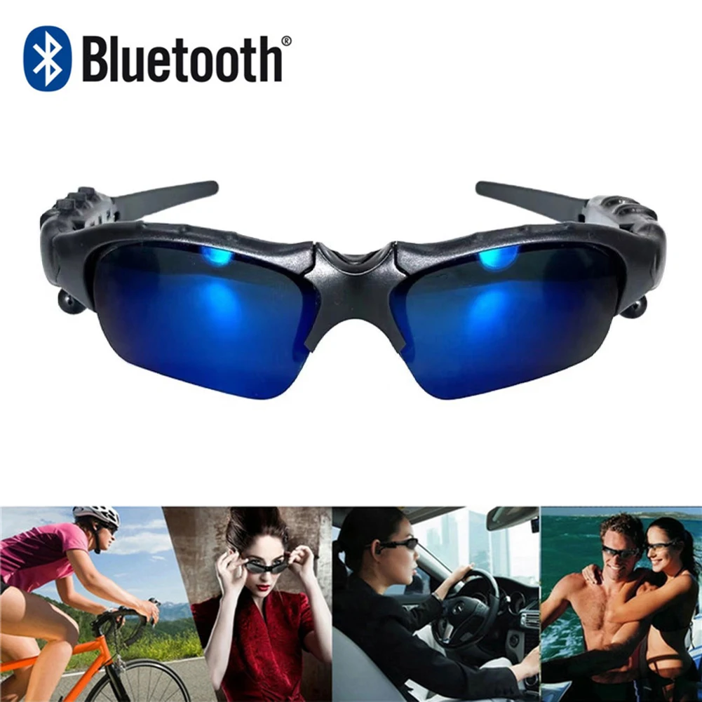 5.0 Stereo Smart Sunglasses Bluetooth Earphones Wireless Headset  Mic Cycling Glasses Car Sports Noise Reduction Headphones