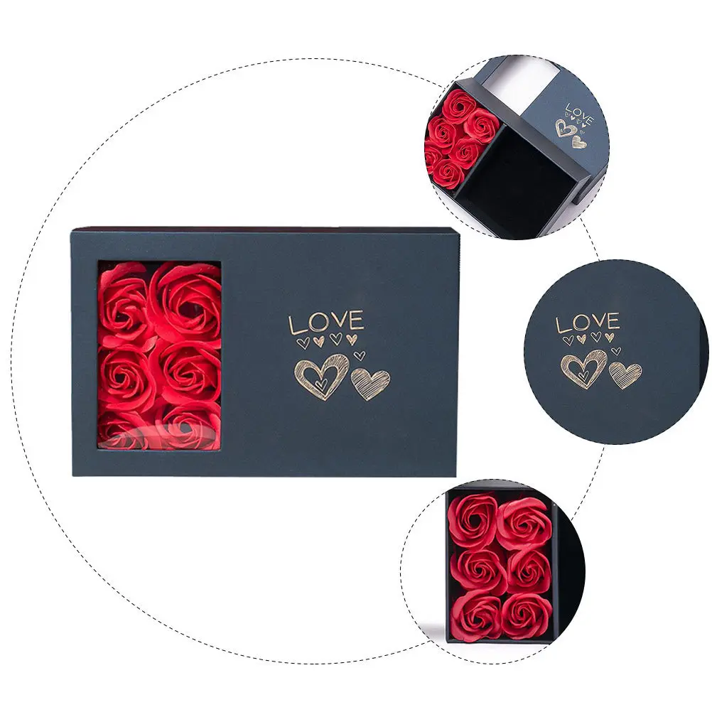 1Set Flower Decoration Jewelry Box Premium Quality Simple Design for Gifts Party Wedding Jewelry Holder Storage