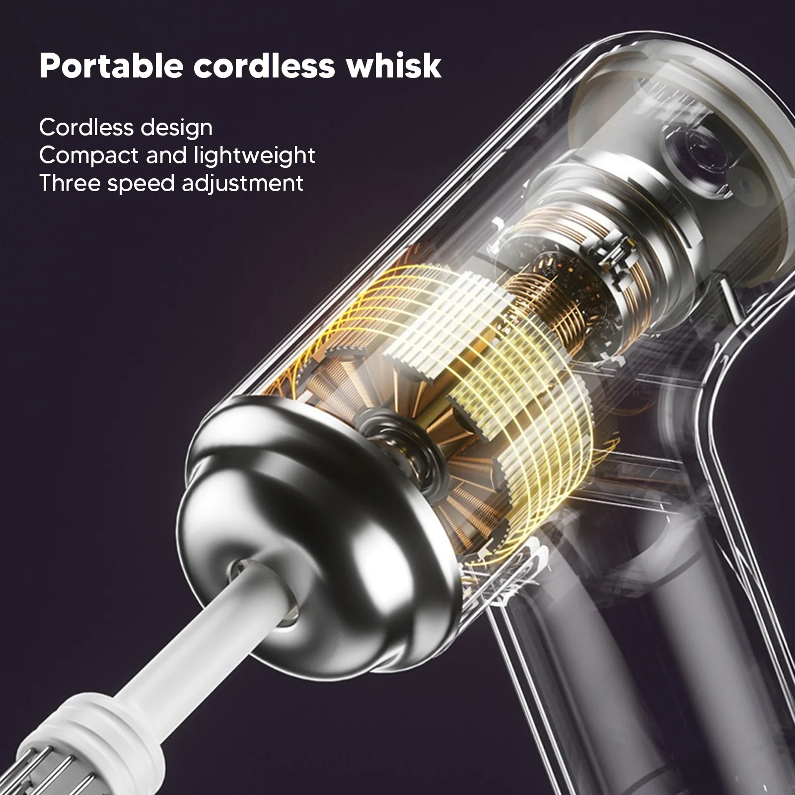 電動エッグビーターコードレスハンドミキサーハンドヘルドエッグウィスククリームサラダドレッシング用