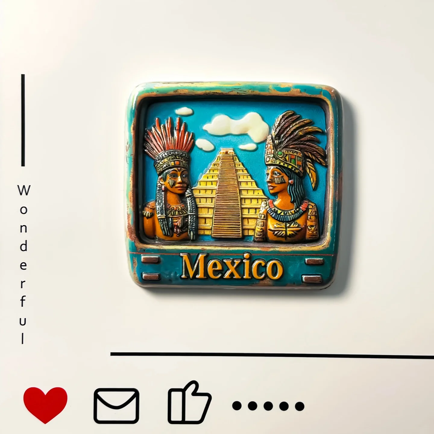 Mexico, Kukulkan, pyramids, Mayan civilization, iconic buildings, special clothing, refrigerator stickers