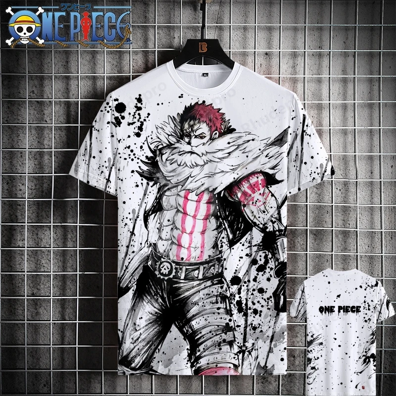 

Luffy One Piece With Short Sleeve T-shirt Men 2024 New Assolon Animation Co-branded Top Summer Women 3D printing