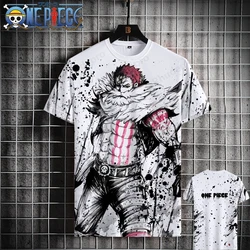 Luffy una pieza con-Camiseta de manga corta para hombre y mujer, camiseta de animación Assolon, Top de marca, estampado 3D, verano, 2024