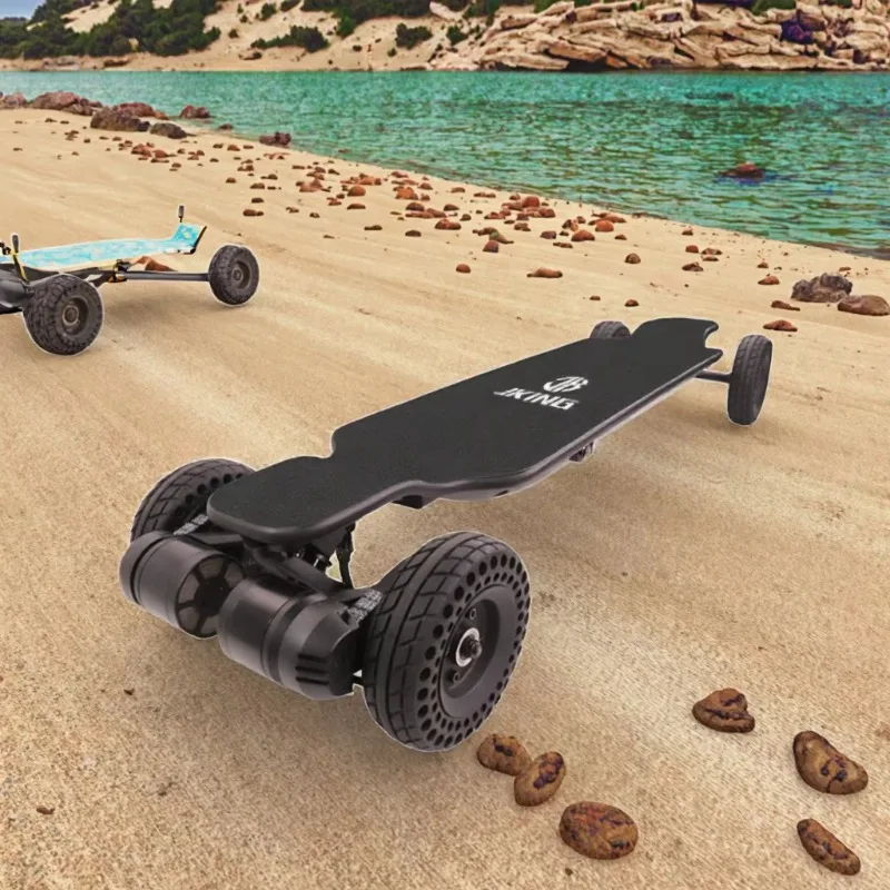 

Airo Dual Belt Drive 40km/h Waterproof Electric Skateboard Off-Road Mountain Board 20km Range 6inch Maple Deck ABEC-7 Bearings