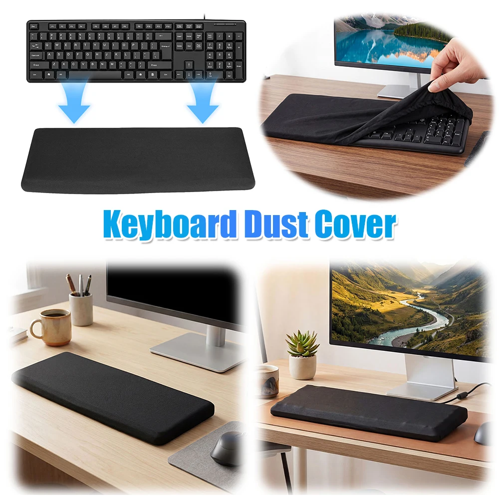 Keyboard Dust Cover Stretch Fabric Anti-Dust Keyboard Sleeve Dustproof Protective Cover for Most PC Mechanical Gaming Keyboards