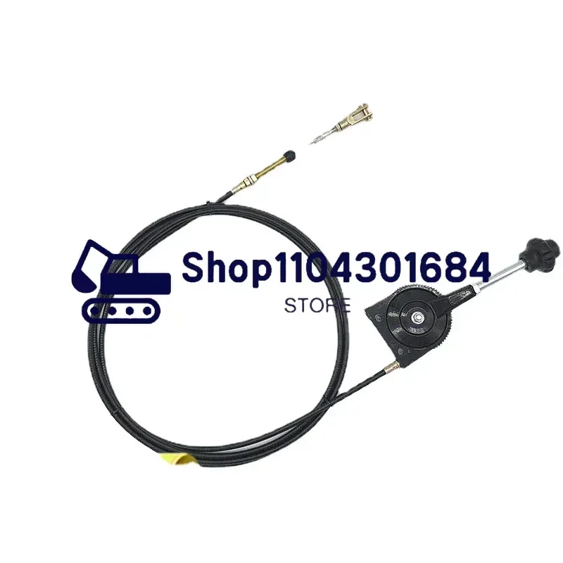 Hand Throttle Cable Controller of Excavator Refitting Harvester Hitachi Kobayashi Komatsu SANY LIUGONG KOBELCO Kubota XUGONG