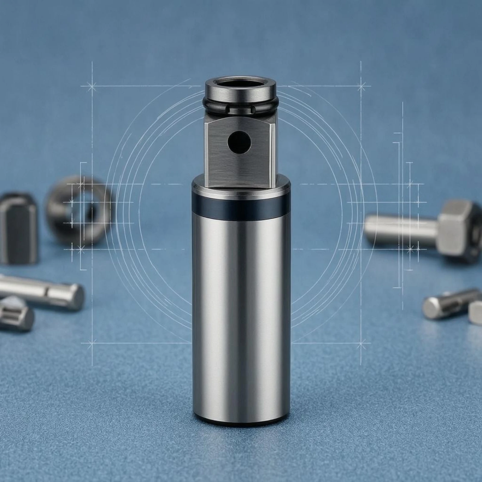Drill Conversion Adapter Shaft Cylindrical Body Electric Drill Adapter Shaft Power Tool Accessory Dark Collar Metal