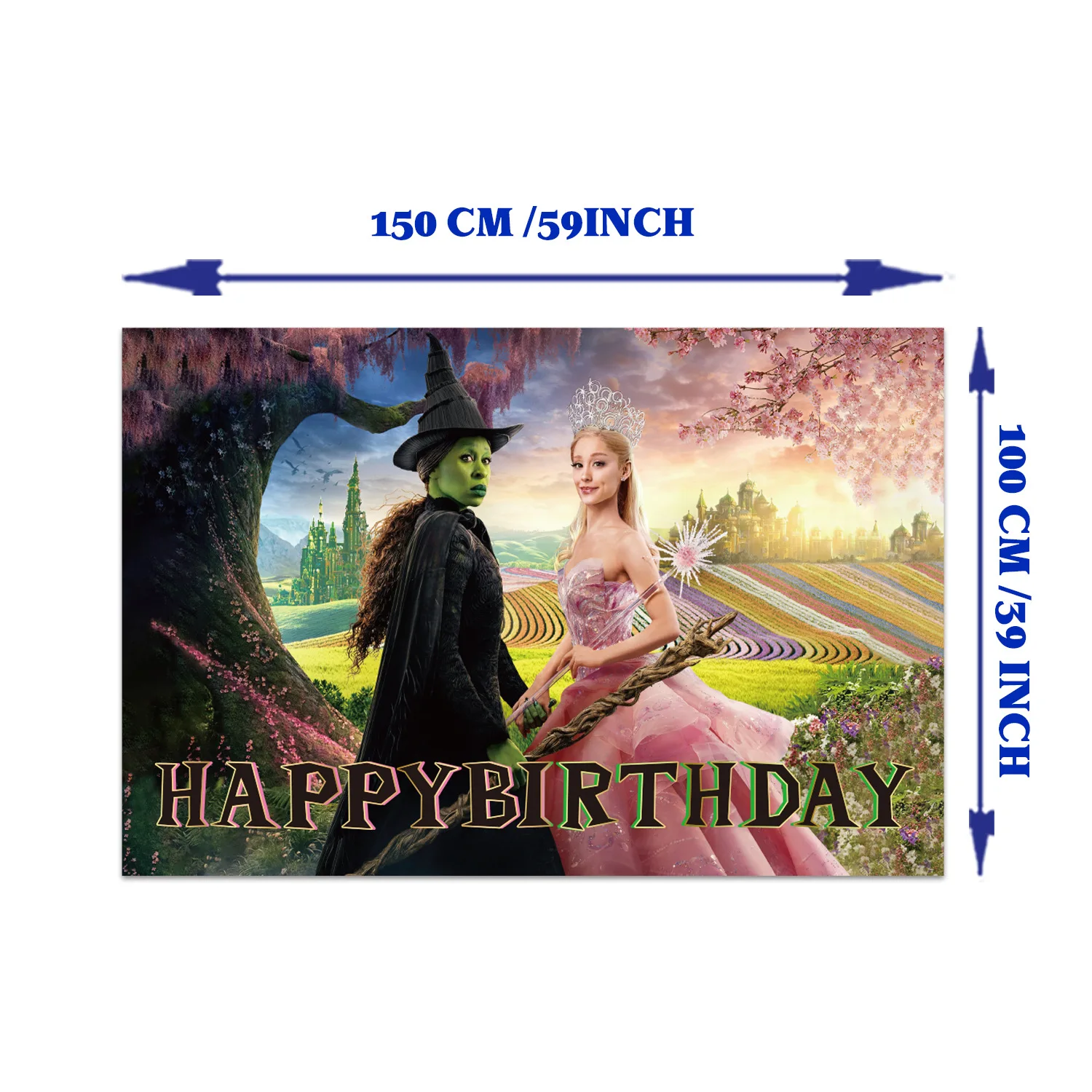 Wicked Birthday Decorations Banner Balloons Backdrop Cake Topper Party Kit