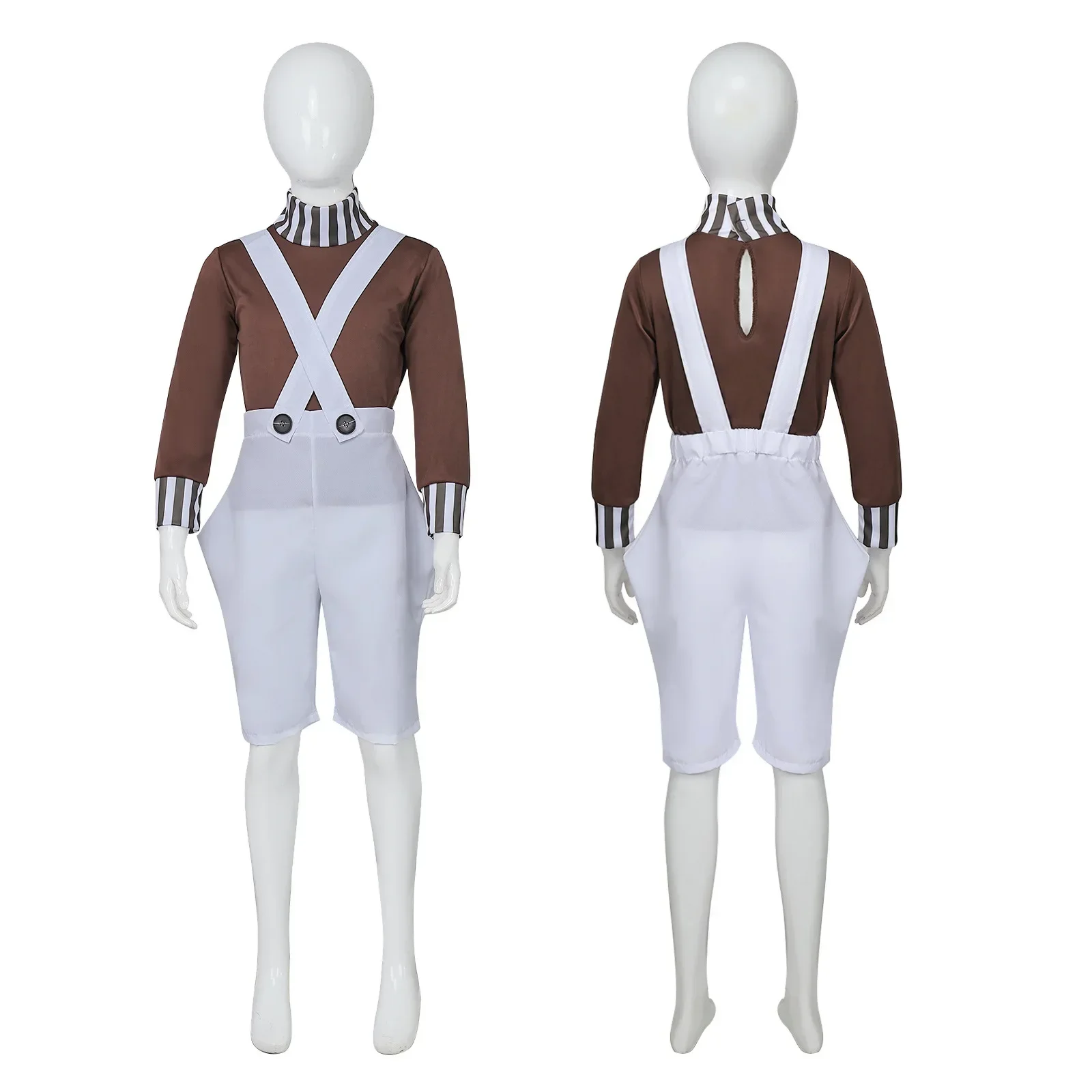 

Willy Charlie Cosplay Costume Uniform Chocolate Factory Role Play Outfit Full Set Cos Suit Halloween Party Stage Performance