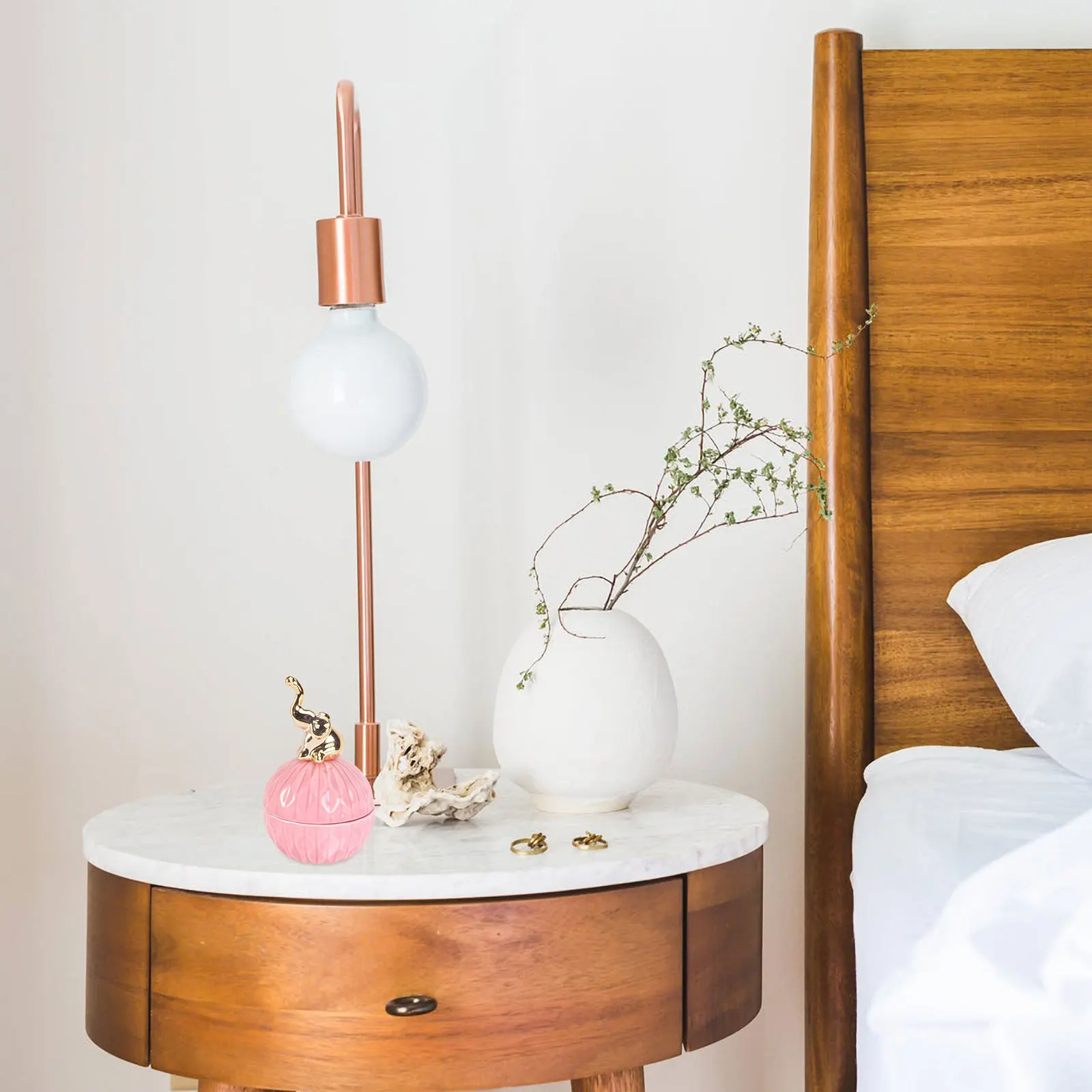 

Electroplated Jewelry Storage Box Dustproof Creative Candy Jar Gift Wrapping Case Unique Jewelry Gift Case Compact Design For