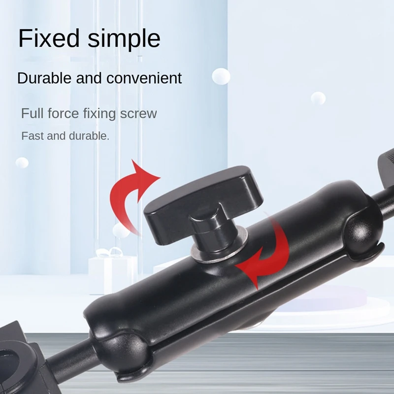 Motorcycle Bike Camera Holder Handlebar Rearview Mirror Mount Bracket 1/4 Metal Stand for Action Camera-A69M