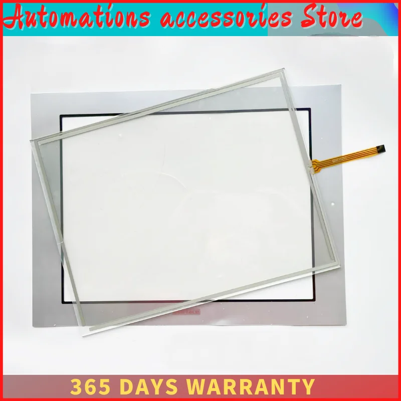 Touch Screen Panel Glass Digitizer with Overlay Protective Film for AGP3750-T1-D24 PFXGP3750TAD 3280024-02 TouchScreen