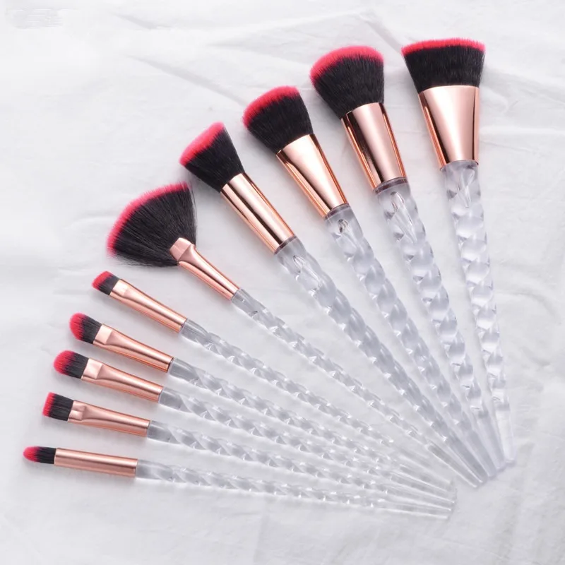 Unicorn Makeup Brushes Sets Maquiagem Foundation Powder Cosmetic Blush Eyeshadow Women Beauty Glitter Make Up Brush Tools