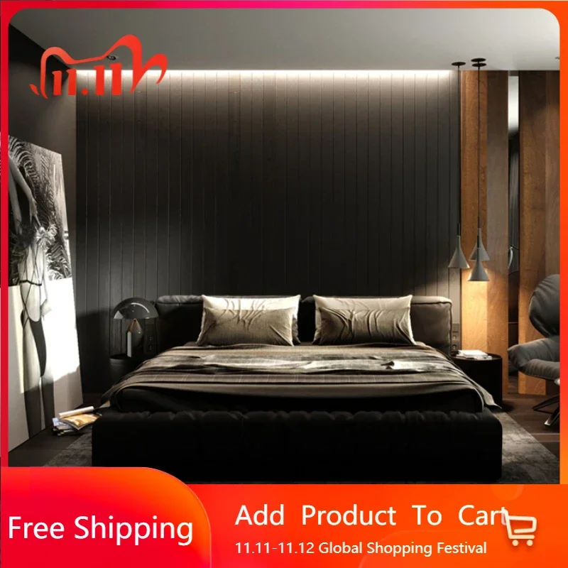 

Постмодернистская современная роскошная двуспальная кровать, простой скандинавский дом, элегантная кровать размера «queen-size», вилла для взрослых, скандинавская мебель для гостиной Muebles