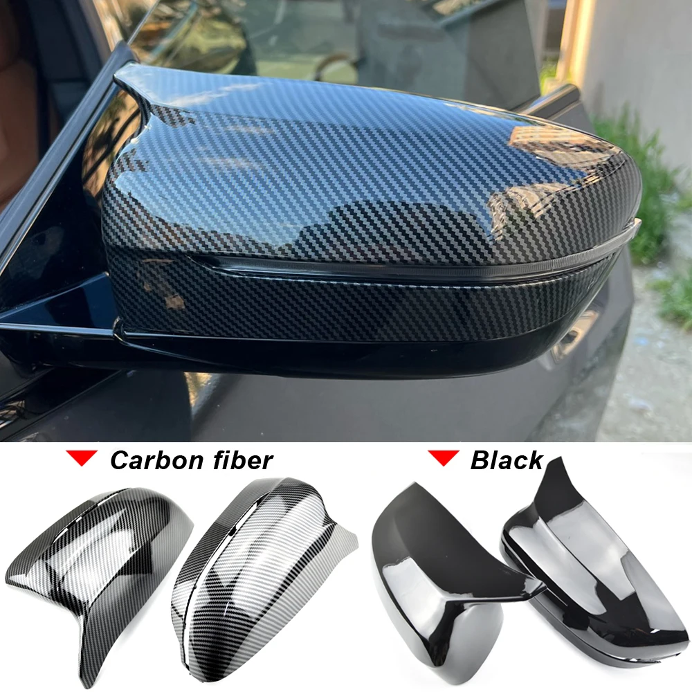 

1pair For BMW 4 5 7 8-Series G20 G21 G28 G11 G12 G14 G15 G16 G30 G31 G38 G22 Car Rearview Mirror Caps