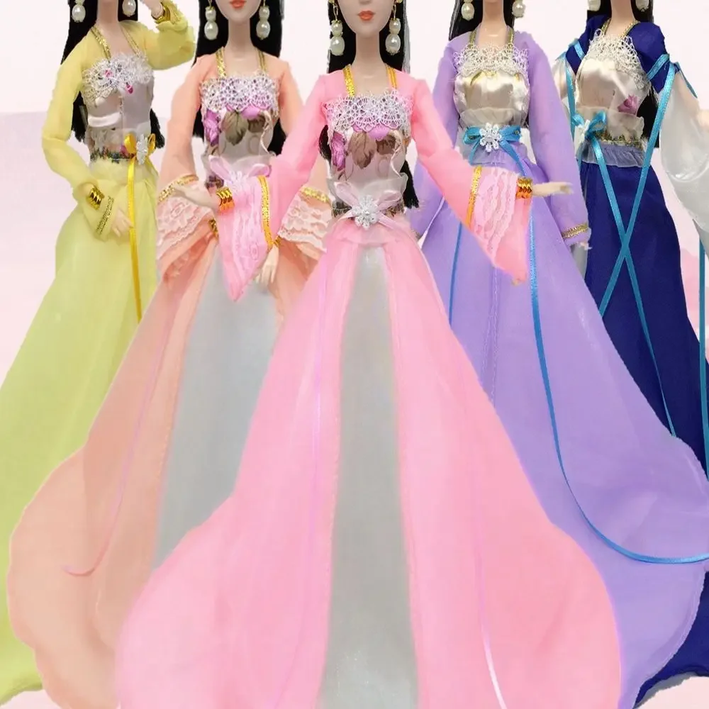Newest Ancient Dress Doll Chinese Imperial Concubine Court Fairy Suit For 30cm Doll Accessories Girl Princess Dolls Clothes