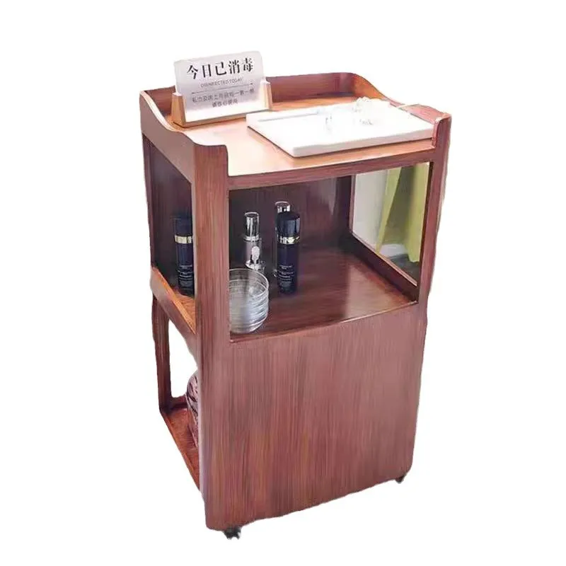 High-end beauty cart, mobile drawer storage rack for beauty salons, tattoo nail cart storage