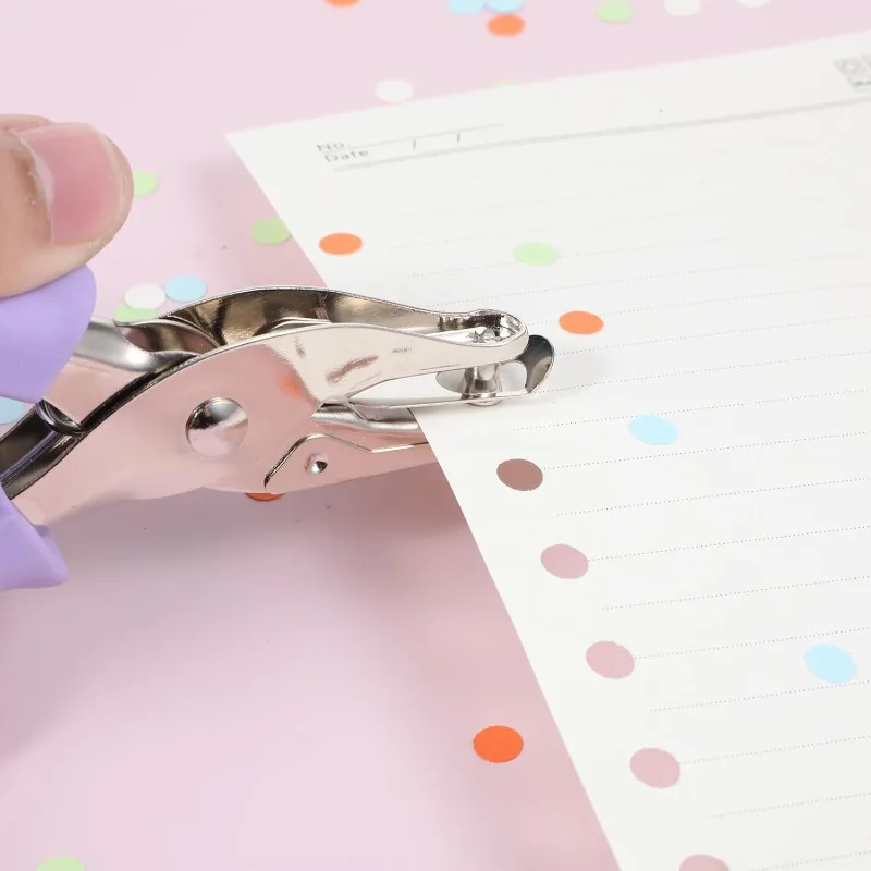 

Ручной дырокол на одно отверстие, сверхмощный дырокол для бумаги, инструмент для офиса, DIY, открытки, домашнего использования, компактный ручной дырокол, канцелярские принадлежности