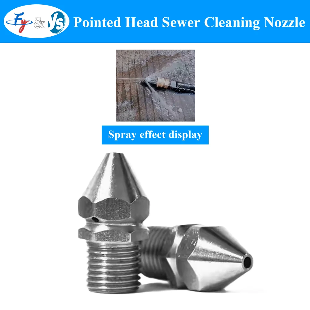 Sewer Cleaning Pipe Unclog Nozzle, Drainage System Washing Nozzle, Water Jet Nozzle