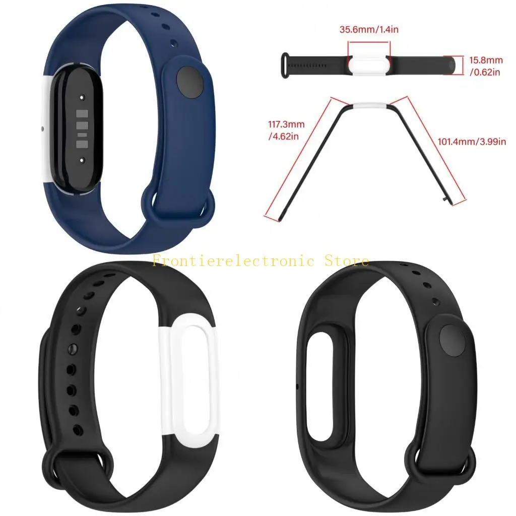 G8DB Light Activity Watch Strap with Silicone Wristband and Tuck Fastening