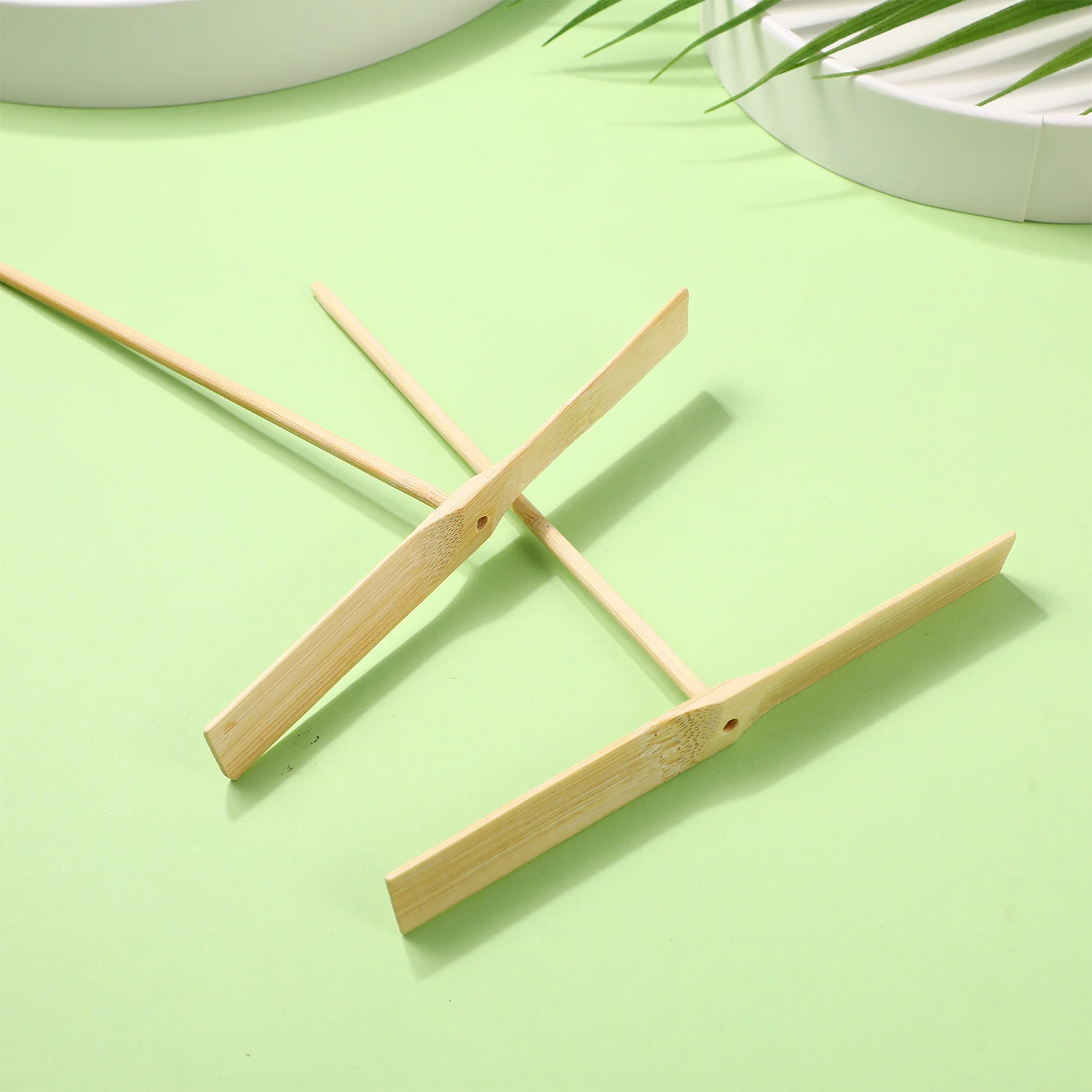 10 pçs libélula de bambu equilíbrio de madeira ciência da gravidade para crianças jogo de aprendizagem de desenvolvimento cor madeira original ao ar livre