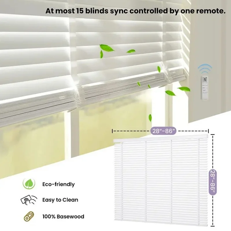 ستائر فينيسية خشبية حديثة بحجم مخصص لنافذة فندق المكتب المنزلي