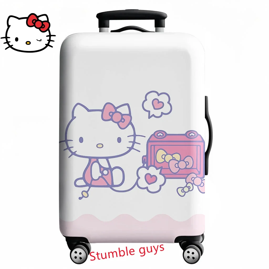 

Kawaii Hello Kitty Luggage Cover Fits 18-32 Inch Suitcases Cute Anime Travel Protector