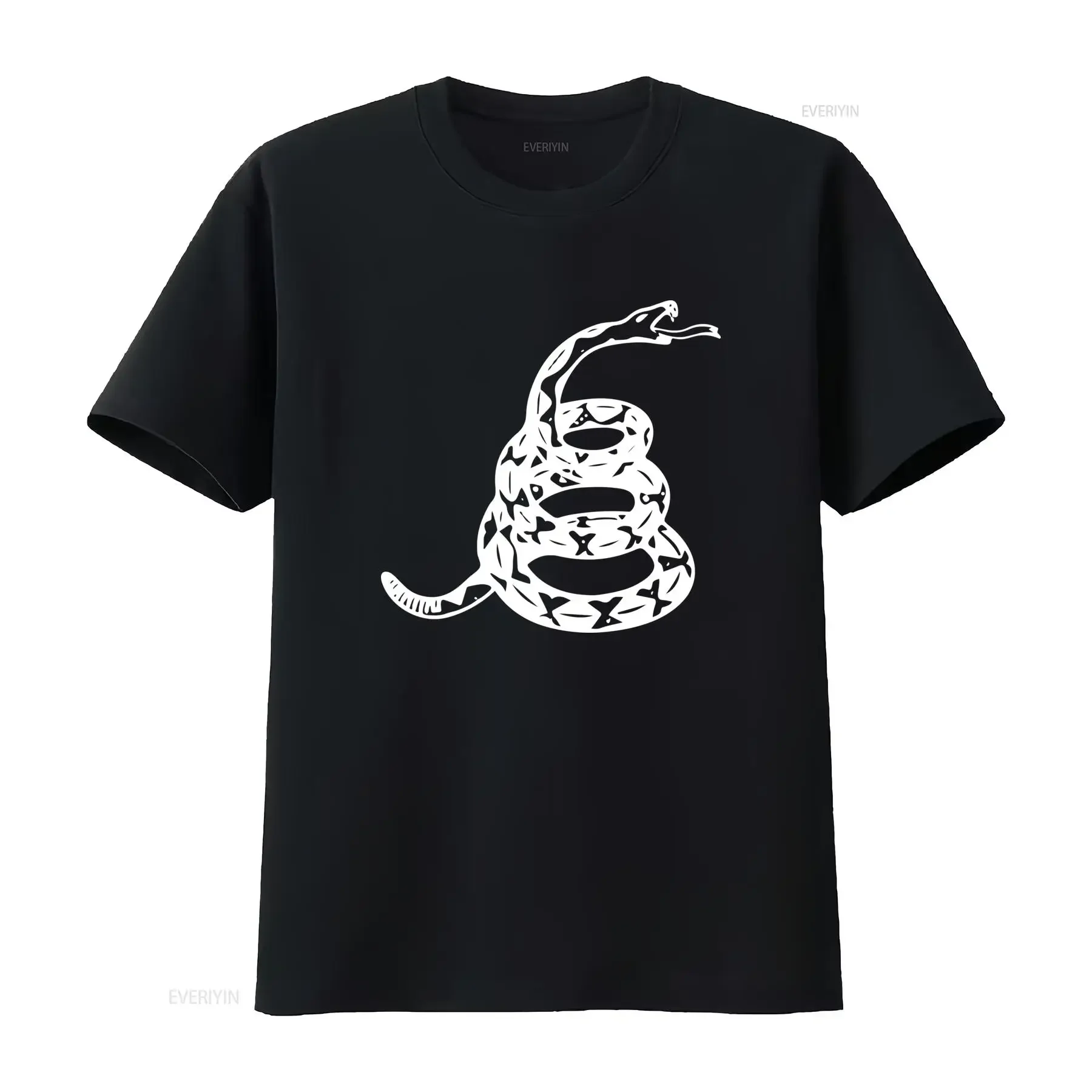 Patriotic Snake T Shirt Cool Dont Tread On Me Stylish USA American Symbol Flag  vintage Washed Breathable homme Unisex