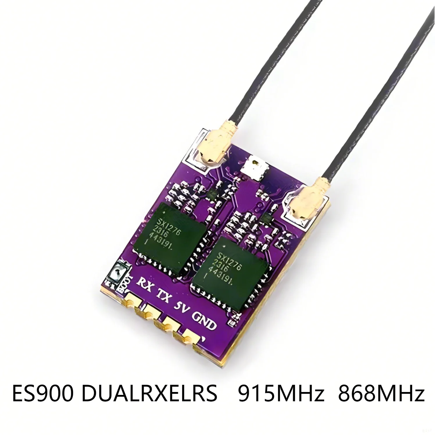 Happymodel-receptor de diversidad ES900 DUAL RX ELRS, 915MHz, 868MHz, largo alcance