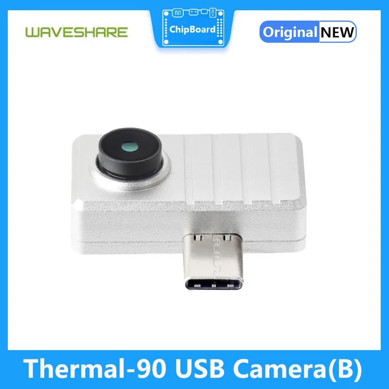 

Waveshare Smartphone IR Thermal Imaging Camera (B) Type-C Port Plug And Play Options for 45° / 90° FOV, Aluminum Alloy Case