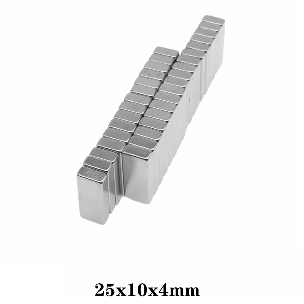 

25x10x4 мм Мощный блок-магнит 25 мм X 10 мм x 4 мм для домашних холодильников, офисов DIY 25x10x4 мм Магнитный сильный магнит 25*10*4