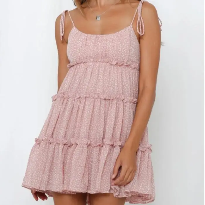 Summer Wind Speed S One Oulder Bal Slim Fit Svel ter Ne ort Rock Cake Sle Sweet Sle Midi Dr