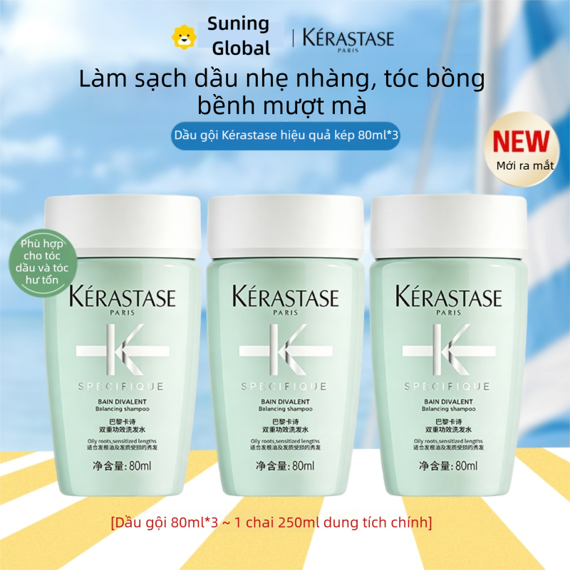 Kérastase | Dầu Gội Specifique Divalent Sạch Sâu Da Đầu, Phục Hồi Ngọn Tóc Khô Xơ (Nội Địa Trung)