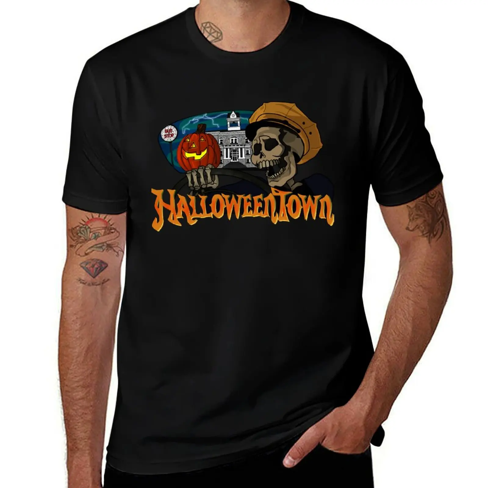 Halloweentown Cab Ride T-Shirt Big and Tall Short Sleeve Tee