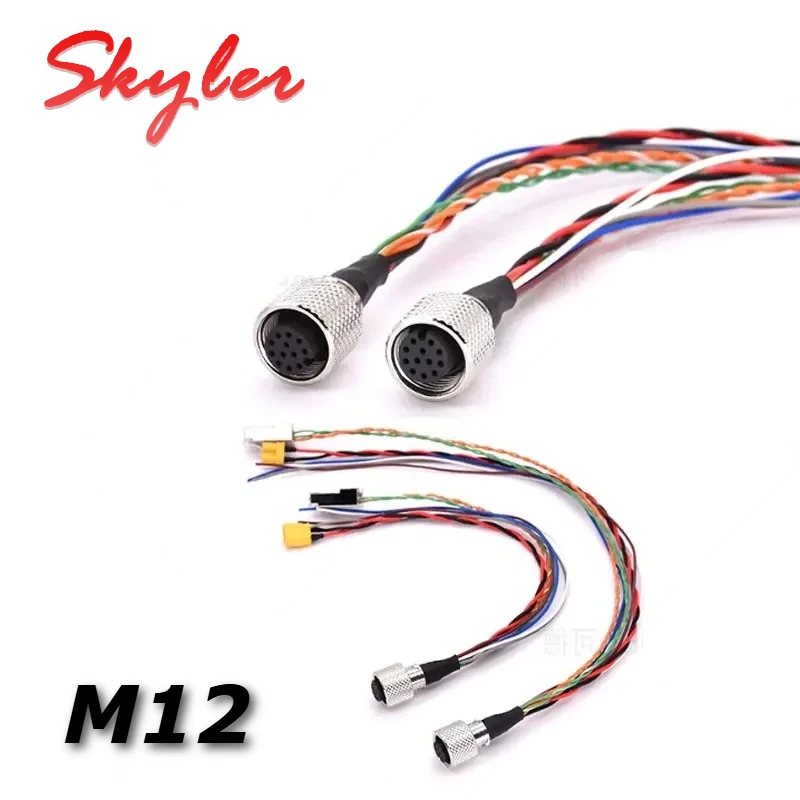 Mid360 Radar Cable For Avai Livox/Horizon Livox TX30 Power Function Wire M12 Aviation Plug One-to-Three Connection Data Cable