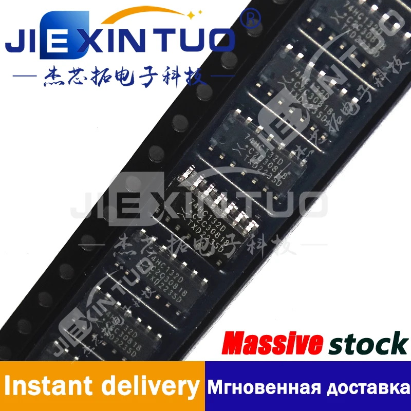 74HC132D IC GATE NAND 4CH 2-INP 14SOIC NAND Gate IC 4 Channel Schmitt Trigger 14-SOIC