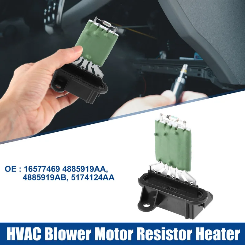 1 Pcs HVAC Blower Motor Resistor Heater Fit for Chrysler Sebring Black Green