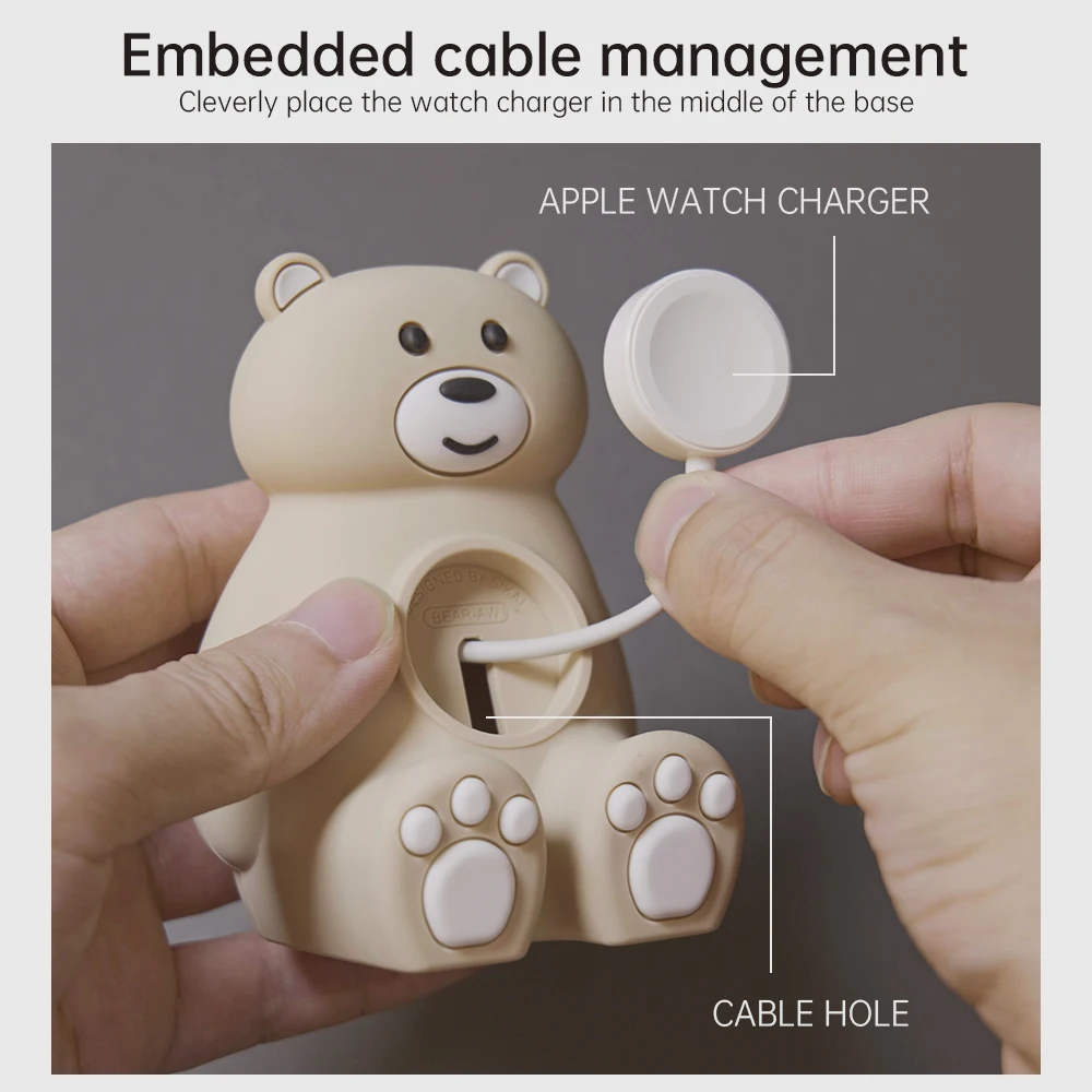 Suporte de carga para Apple Watch, doca de carregamento, cabo, iWatch, 8, 7, 6, 5, 4, SE, 44, 40, 45, 41, 42, 38mm