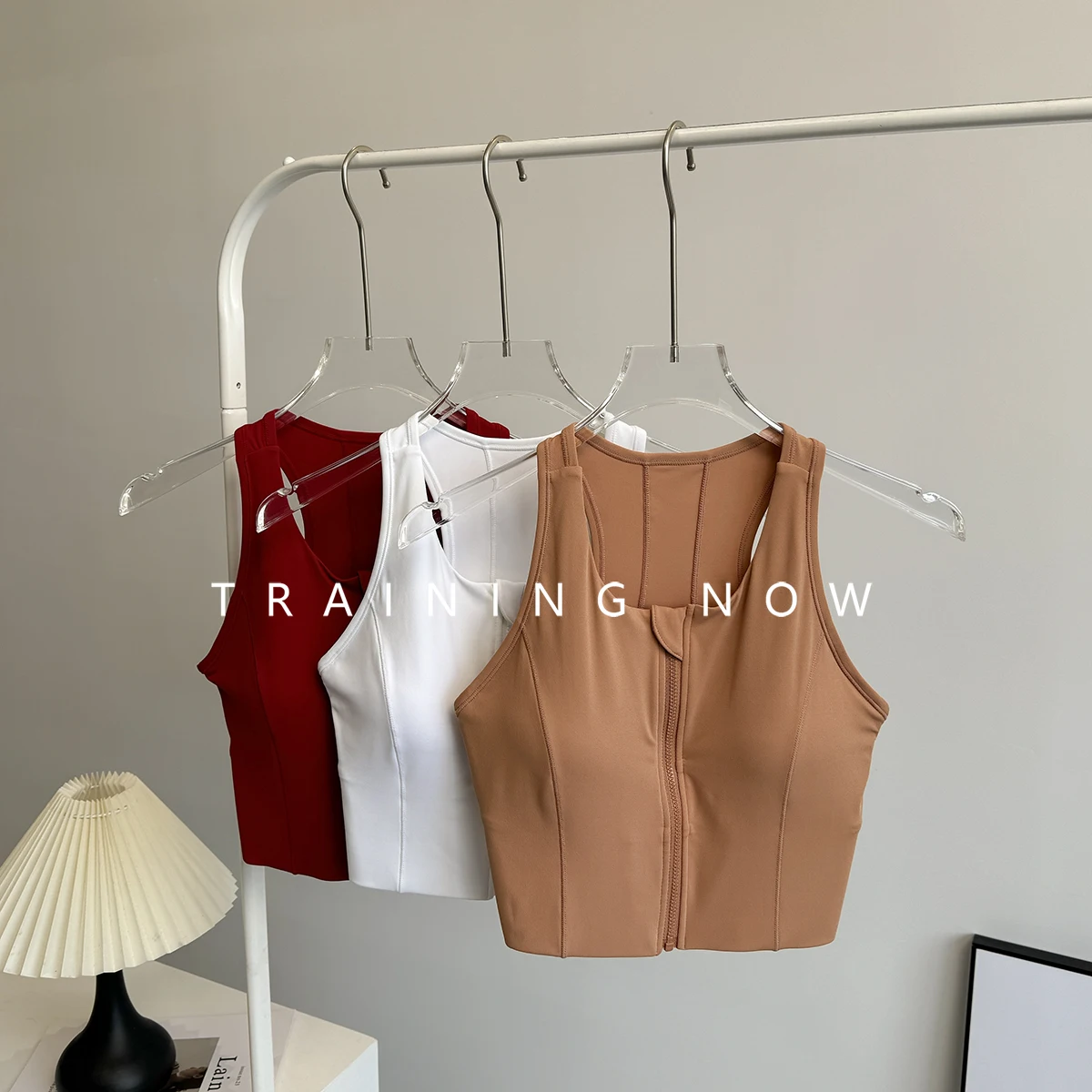 

Интегрированное спортивное нижнее белье высокой интенсивности для женщин, противоударный бюстгальтер для бега на молнии, жилет для фитнеса и йоги, летний