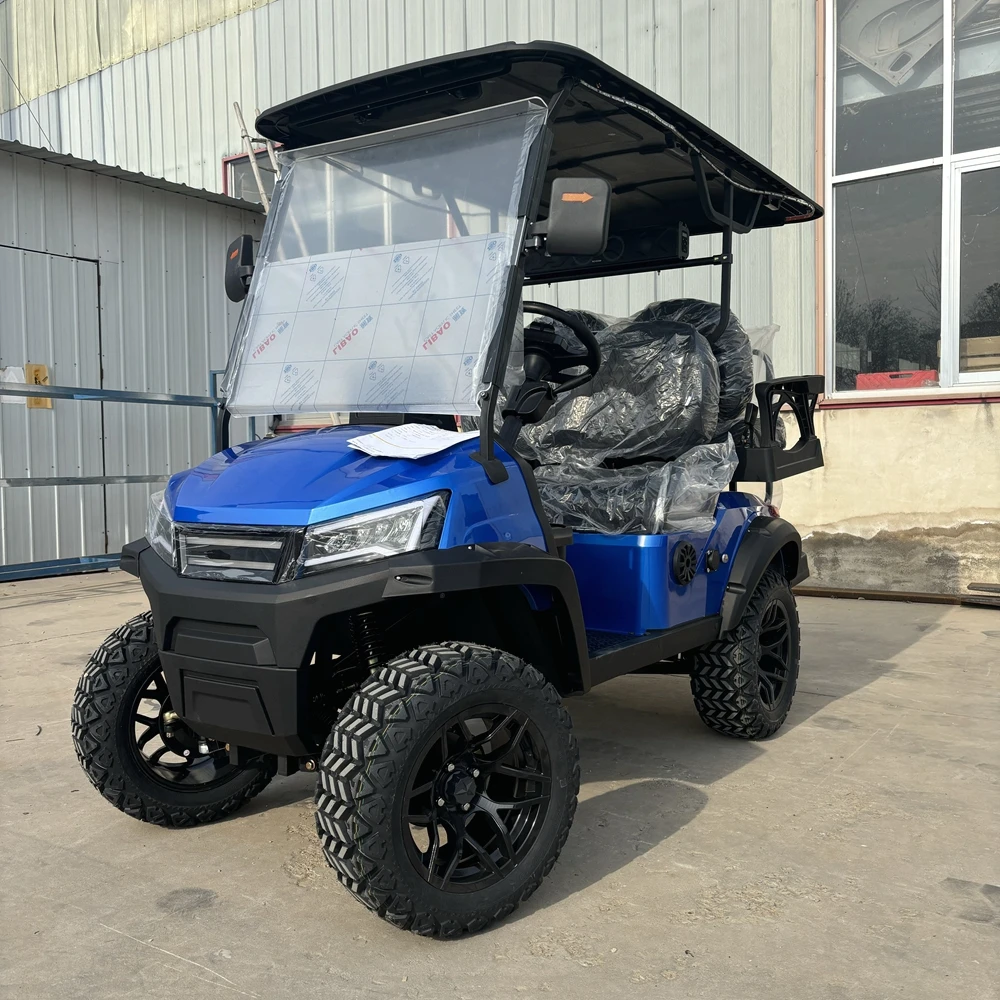 Good Load Bearing Capacity 48 v Lithium Battery Golf Club Cart Alum Chassis 4+2 Seats Golf Buggy Hunting Cart Karts Car