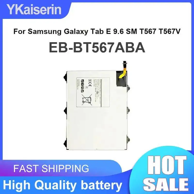 

Аккумулятор EB-BT567ABA 7300 мАч для планшета Samsung Galaxy Tab E 9.6 SM T567 T567V с функцией быстрой зарядки