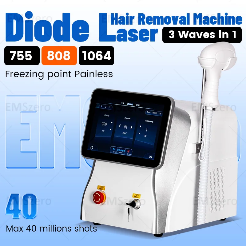 3500W Powerful Laser Diode Hair Removal Professional Alexandrit Tri Wave 808 755 1064 White Ice Titanium Laser Epilator 2025