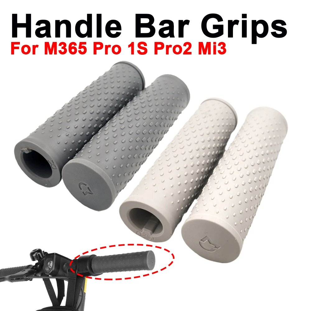 Rubber Handle Bar Grips Non-slip Cover For XM M365 Pro 1S Pro2 Mi3  Electric Scooter one pair Handlebar Replacement Parts